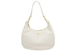 Prada Handbag Hobo leather white